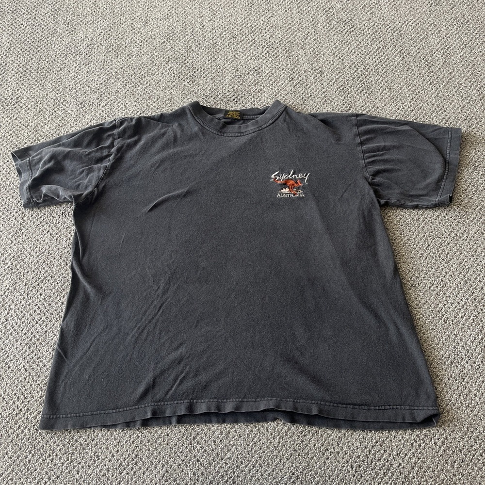 Men's‎ Vintage Sydney Australia Black T Shirt: XL